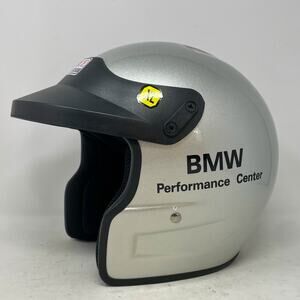 BMW Performance Center G-Force Motorcycle Helmet Snell Size XL Silver